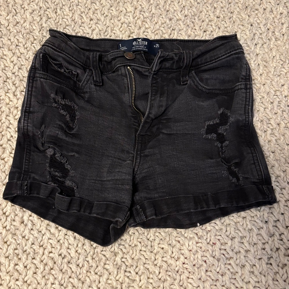 Hollister black Jean shorts
